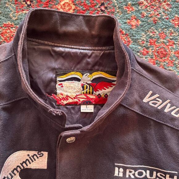 Vintage 90s Jeff Hamilton NASCAR Mark Martin # 6 Racing Jacket Mens Size Large - Picture 5 of 8